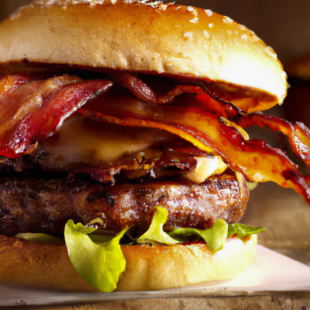 sweet and spicy bacon burger